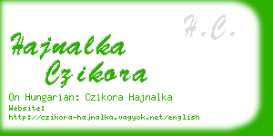 hajnalka czikora business card